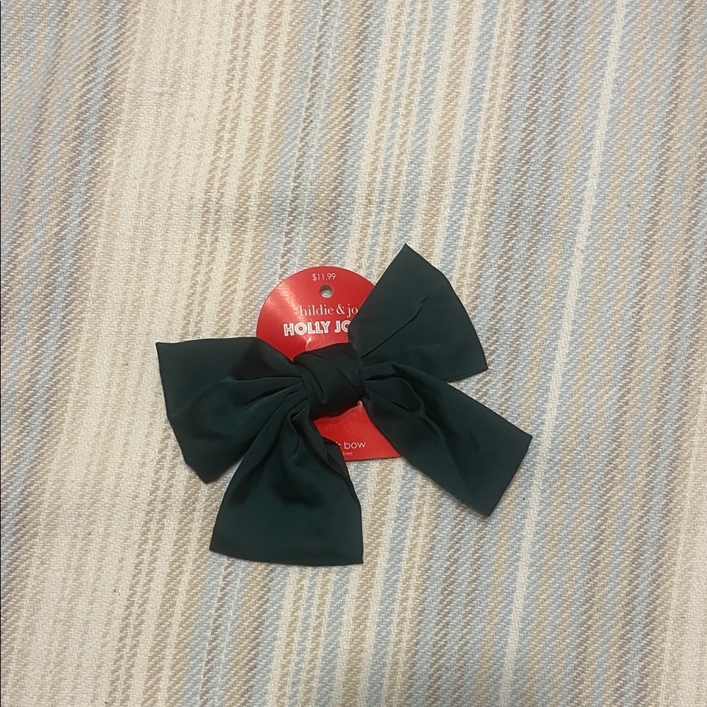 Julius & James Holly Jolly Green Hair Bow